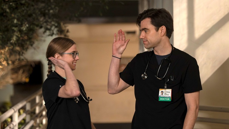 Dr. Mel King and Dr. Frank Langdon in The Pitt Season 2, Episode 15