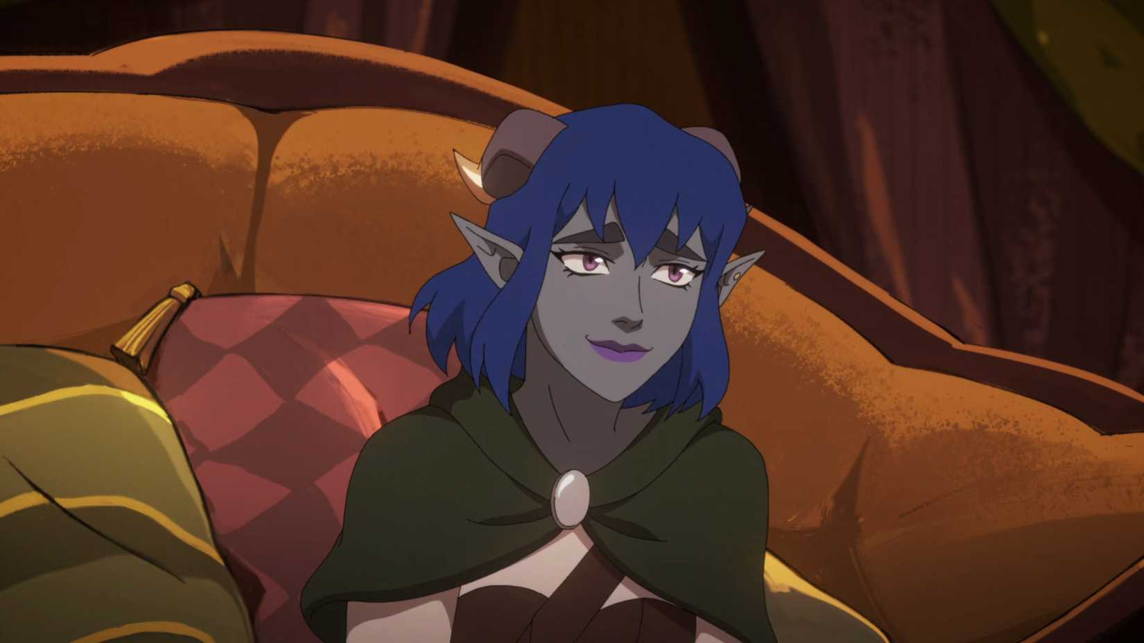 Jester Lavorre smiling slightly in The Mighty Nein episode 2