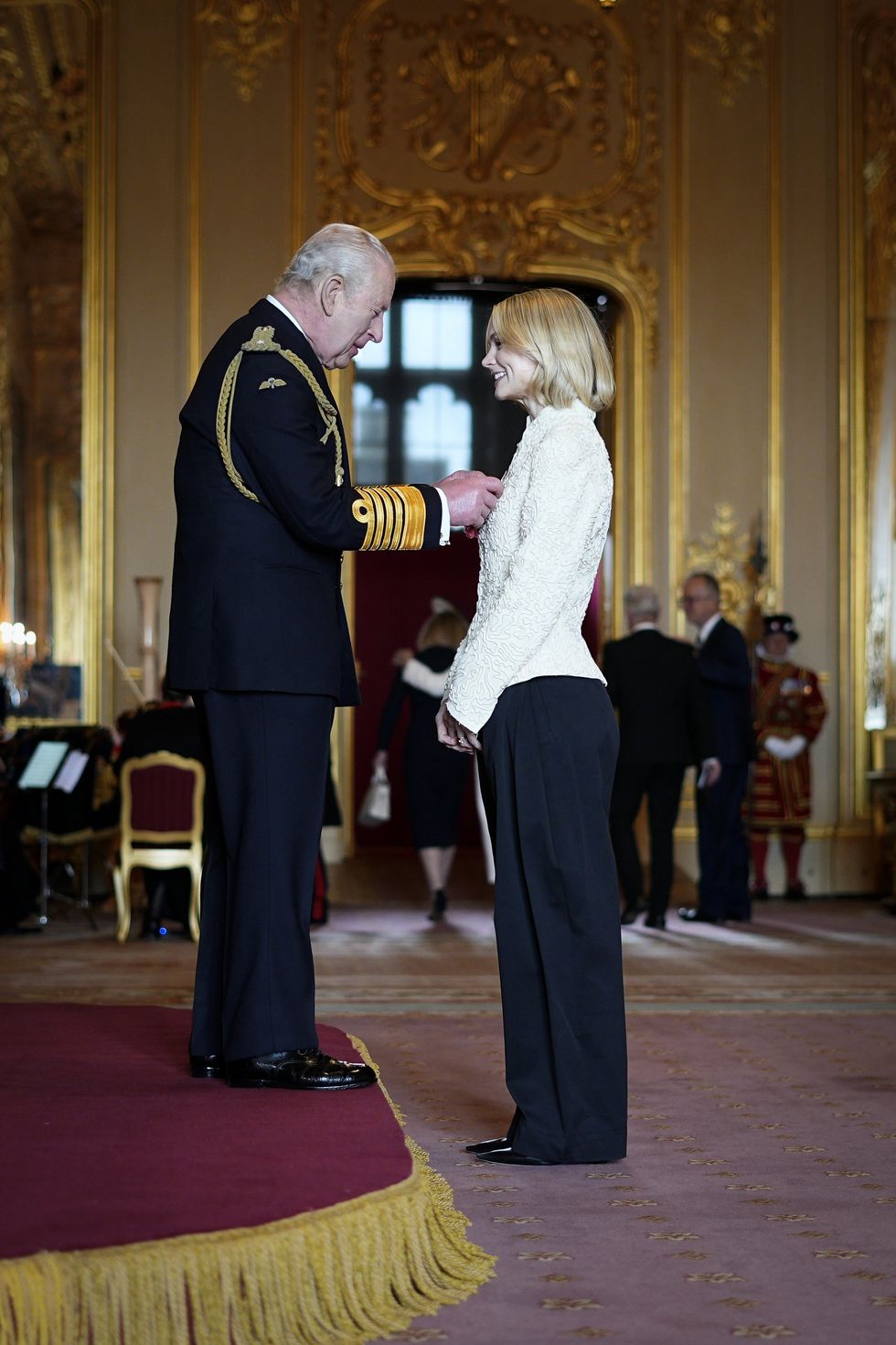 King Charles and Carey Mulligan