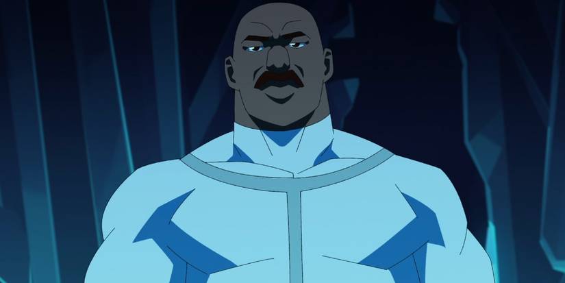 Lucan looking down on Mark in Invincible season 2, episode 4