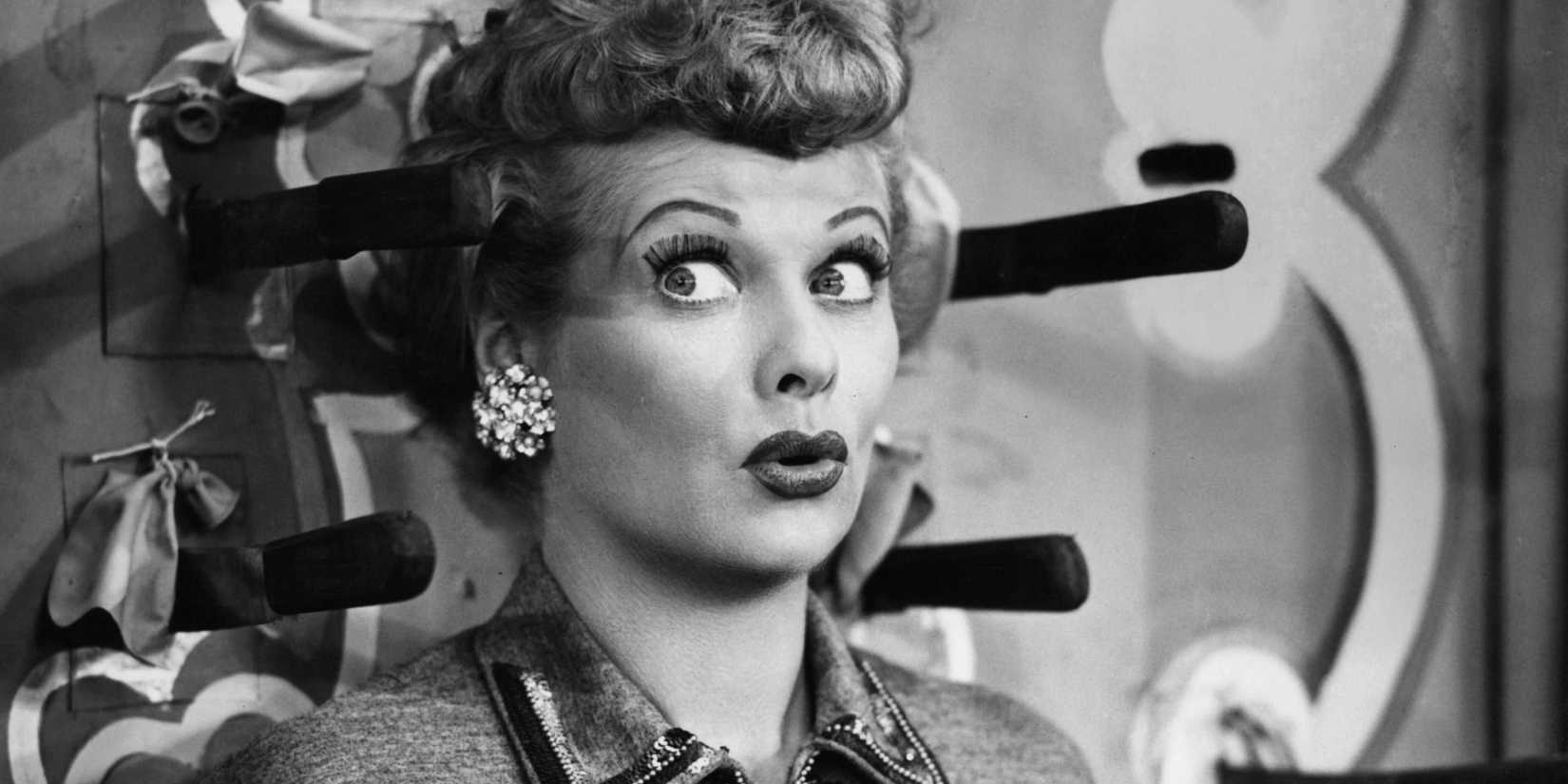Lucille Ball in a promo shot for I Love Lucy