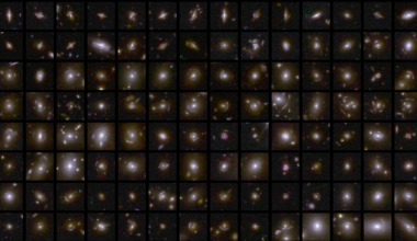 112 squares showing various spacetime warps.