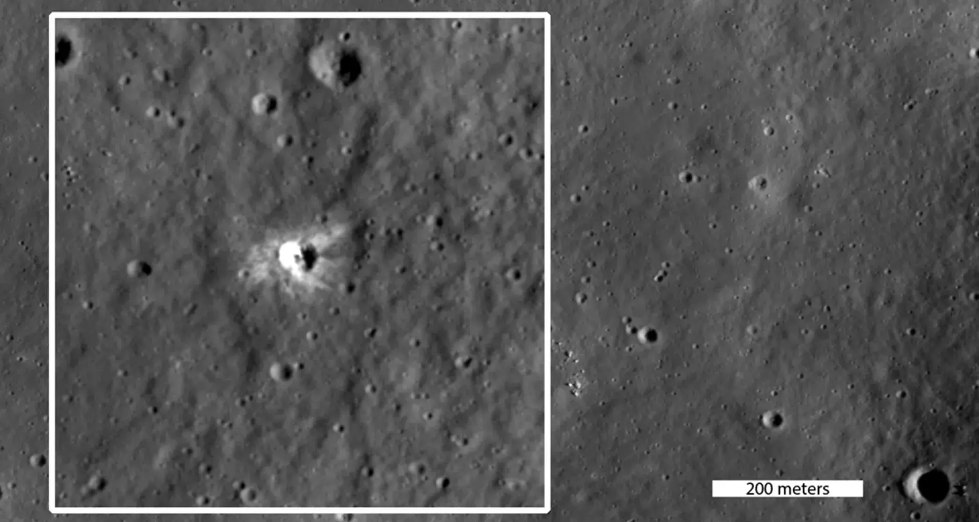 Something just hit the Moon and left a bright new scar