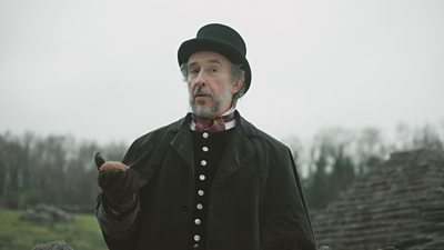 Steve Coogan in character during a scene from Fun Boys series two. 