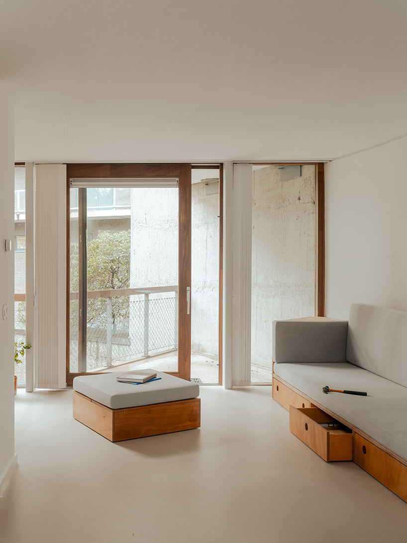 former sewage tank transforms into minimal geometric apartment in amsterdam - 6