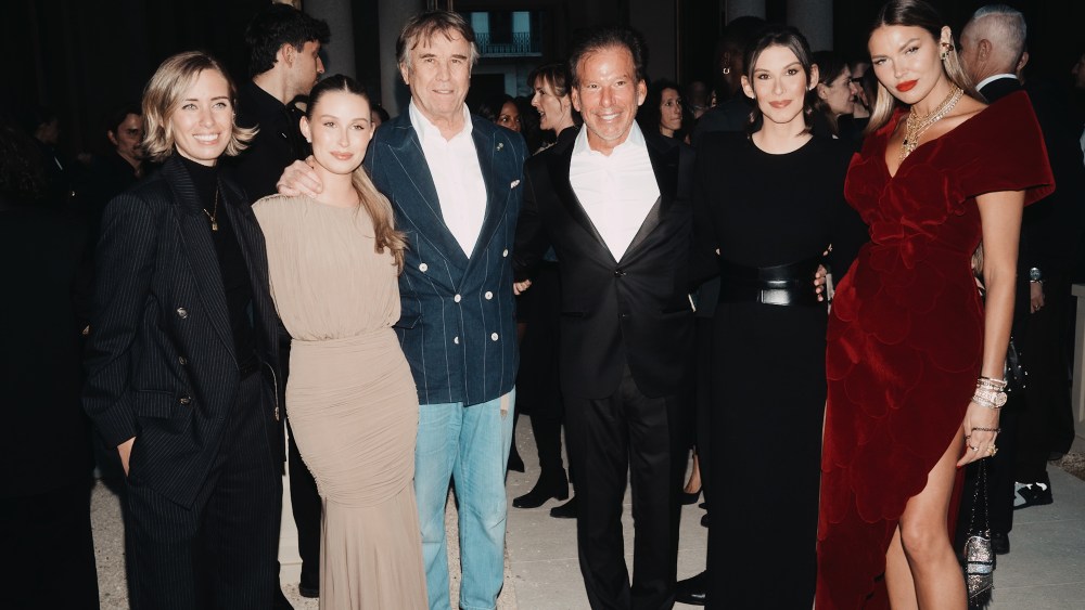 Carolina Cucinelli, Alexis Friedman, Brunello Cucinelli, Gary Friedman, Arianna Friedman and Bella Hunter