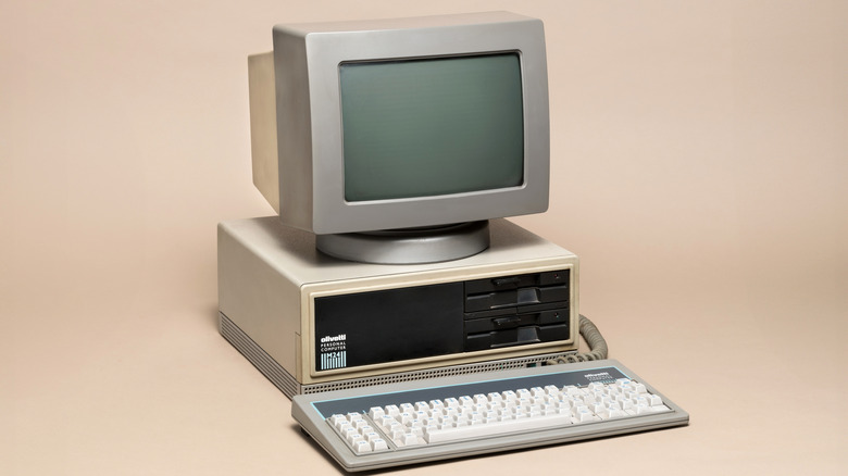 A DOS-era personal computer.