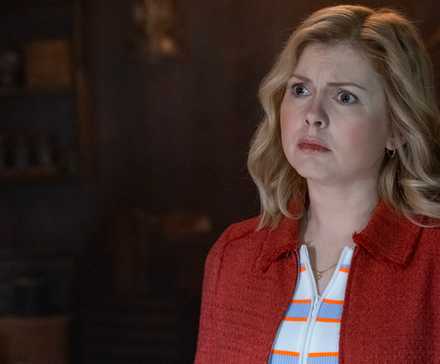 Rose McIver as Samantha Arondekar in season 5 of Ghosts