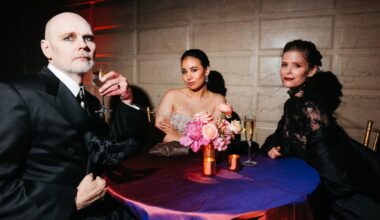 Billy Corgan, Chloe Mendel Corgan and Kate Mara