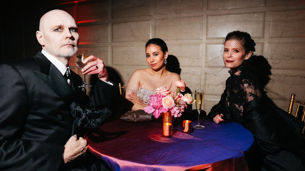 Billy Corgan, Chloe Mendel Corgan and Kate Mara