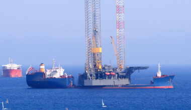 Drilling platform off Limassol  credit: Shutterstock Andriy Markov