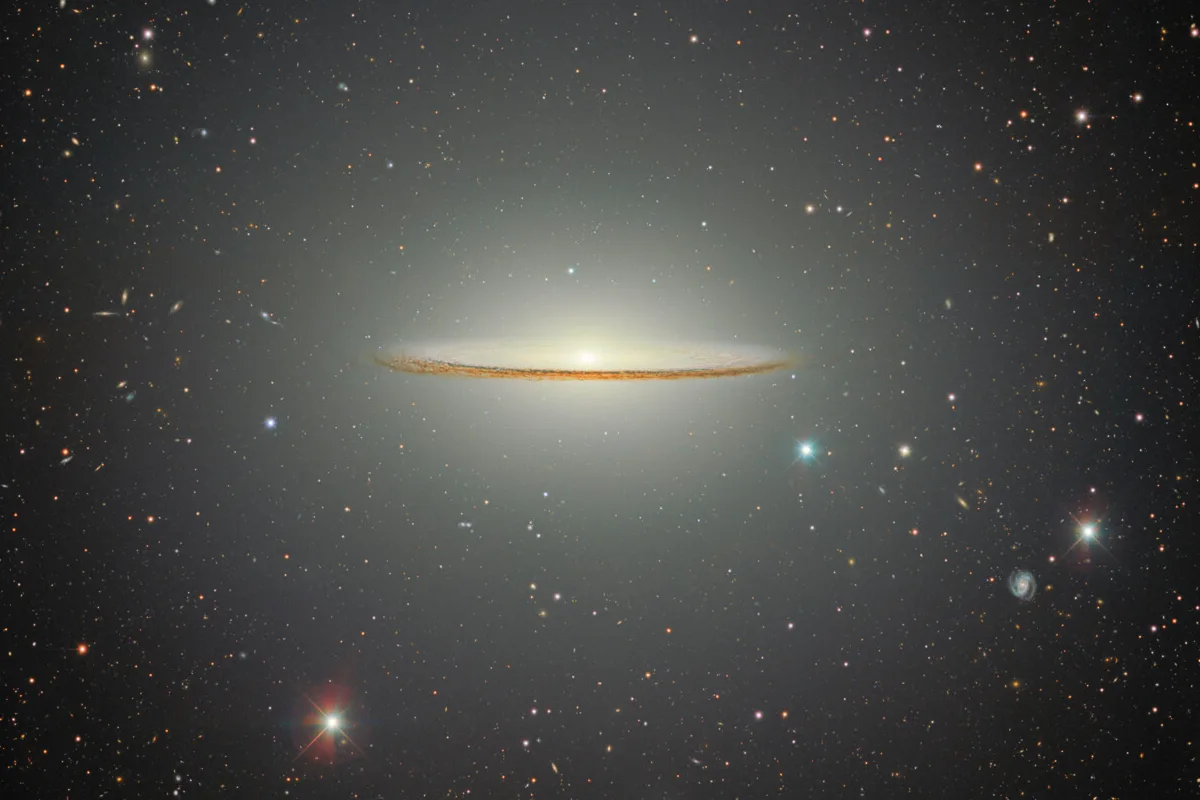 A view of the Sombrero Galaxy captured by the Dark Energy Camera. Credit: CTIO/NOIRLab/DOE/NSF/AURA. Image Processing: T.A. Rector (University of Alaska Anchorage/NSF NOIRLab), D. de Martin & M. Zamani (NSF NOIRLab)