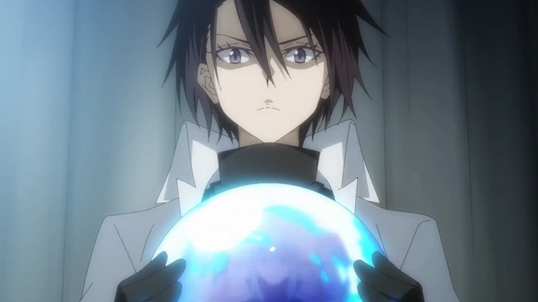 Hinata Sakaguchi holds up Rimuru in That Time I Got Reincarnated as a Slime