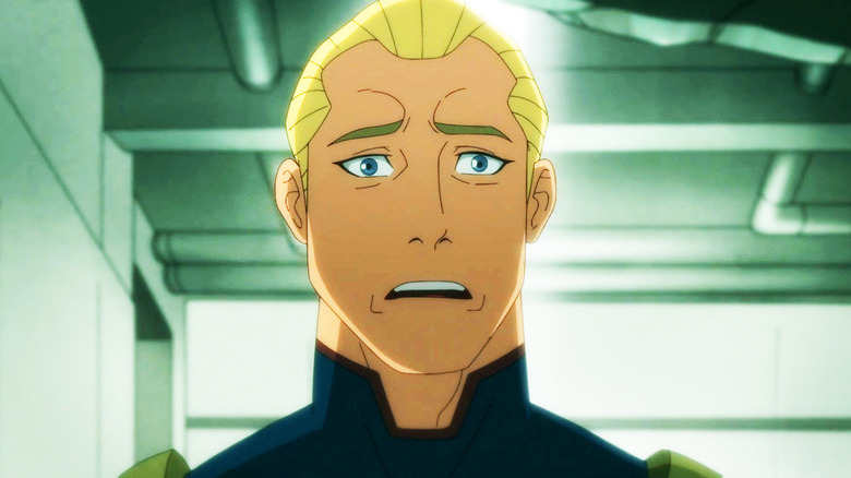 Homelander stands shocked