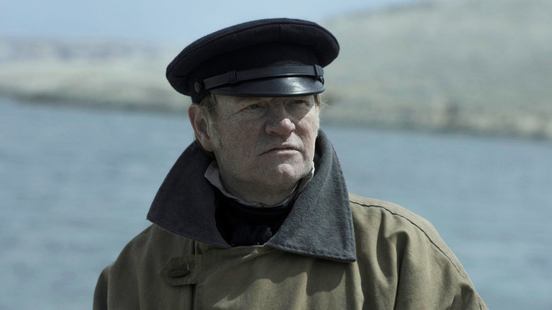 Francis Crozier (Jared Harris) stands survey the coast in The Terror