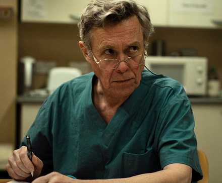 Alex Jennings looking up and frustrated in This Is Going To Hurt