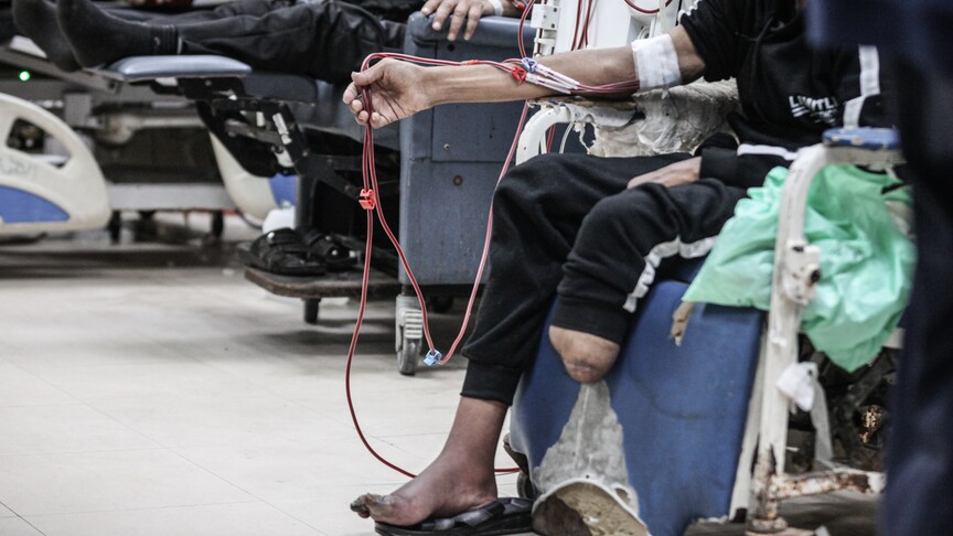 Dialysis patients struggle to survive amid medical shortages in Gaza