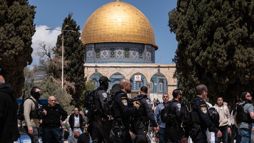 Palestinians flock to Al-Aqsa for first Friday prayers in five weeks despite Israeli restrictions
