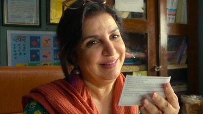 Farah Khan in a scene from the Netflix release, Toaster.