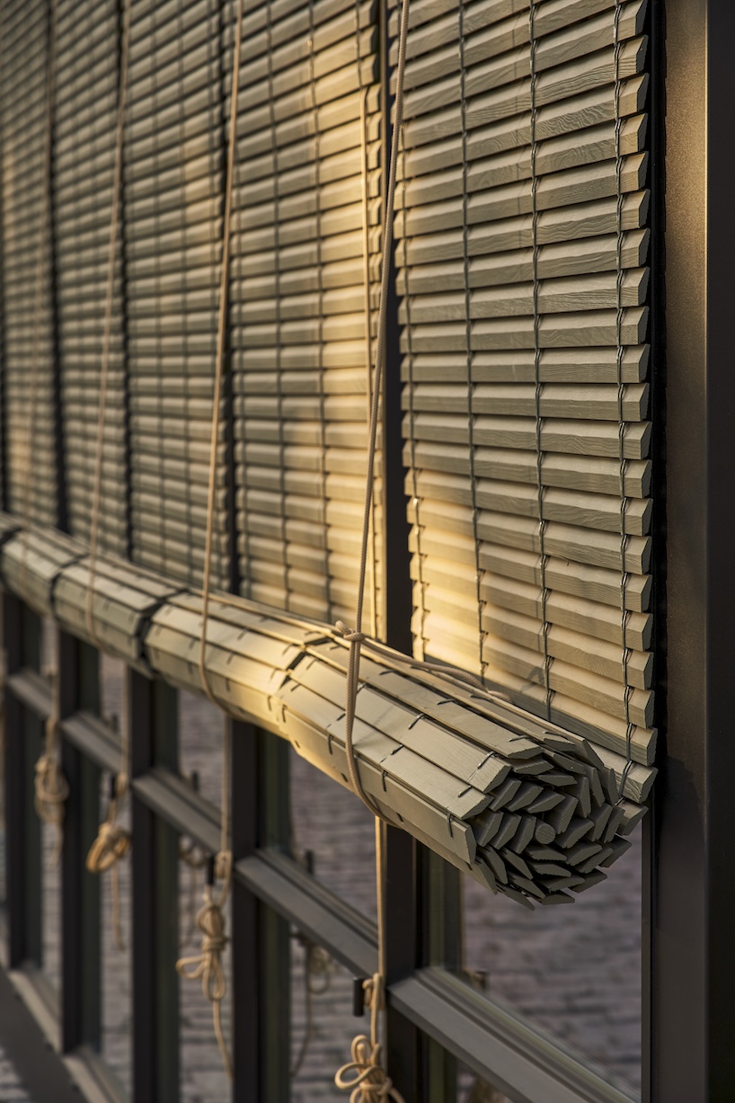 aluminum, timber, and bronze shape greenhouse retail space for culinary produce in madrid - 6