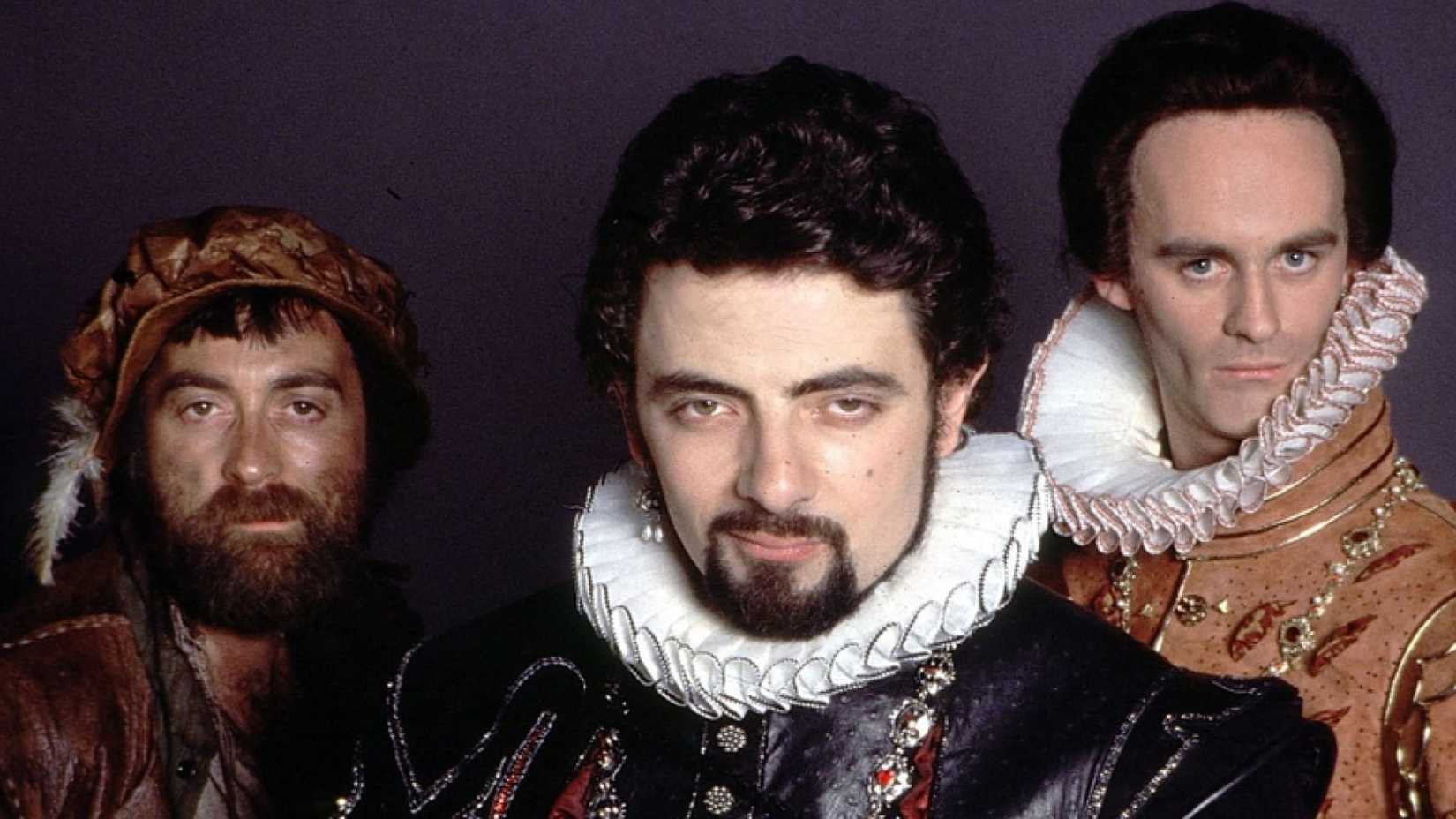 Baldrick, Blackadder, and Percy