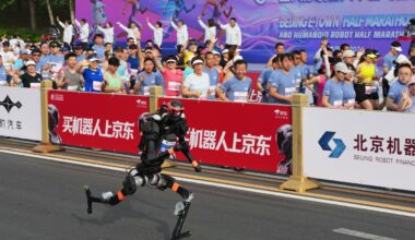 A humanoid robot sprints past the human : NPR