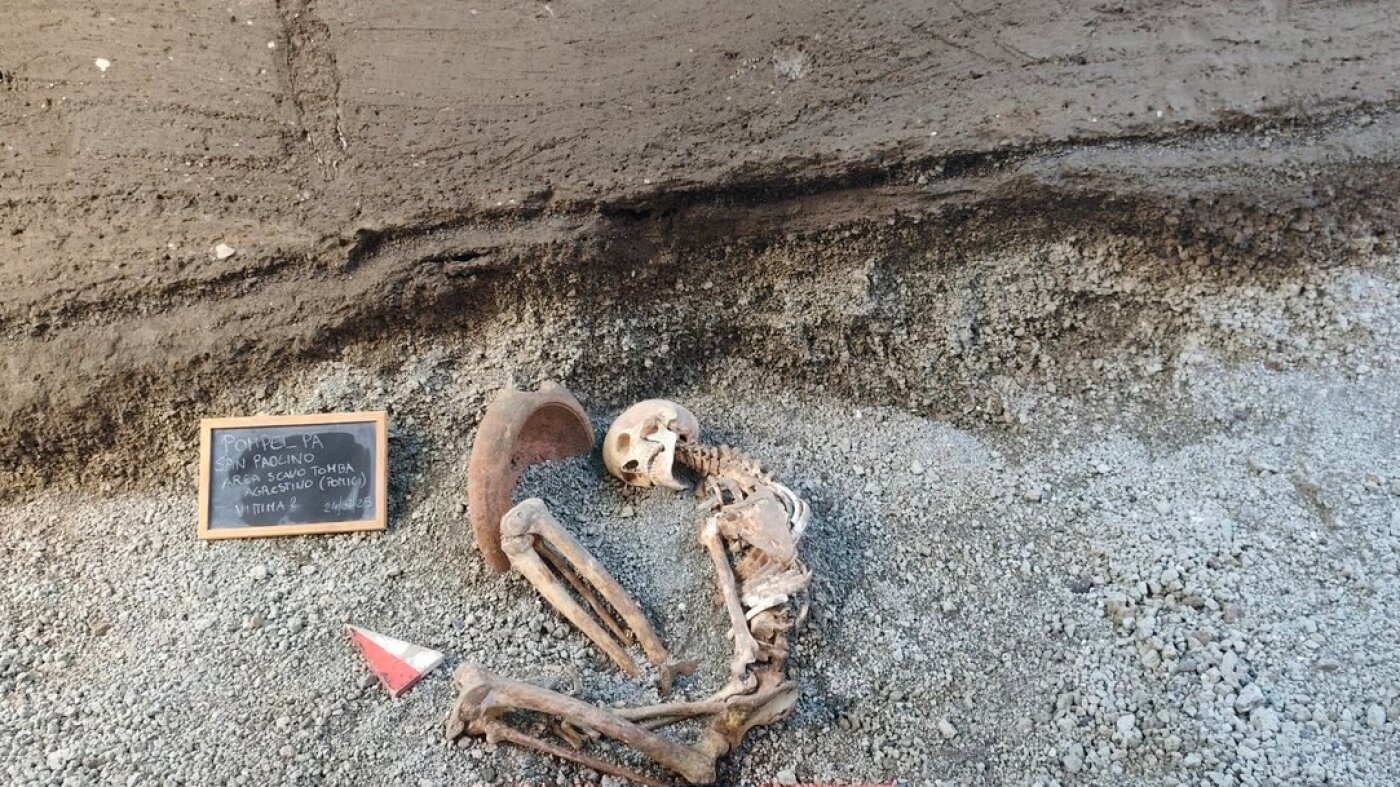 Pompeii archaeologists use AI to reconstruct killed in volcano's eruption : NPR
