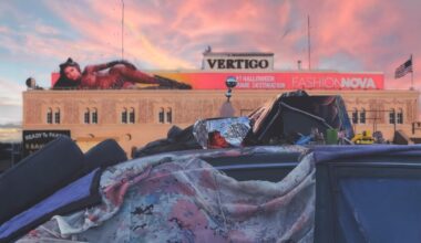 Artist Sayre Gomez talks about his painting "Vertigo" at David Kordansky Gallery