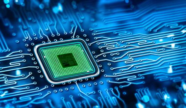 Artist rendering of microchip.