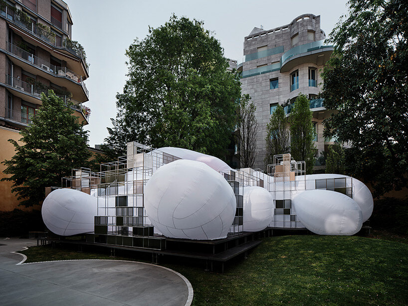oozing inflatables shape this modular milan installation by USM and snøhetta - 1