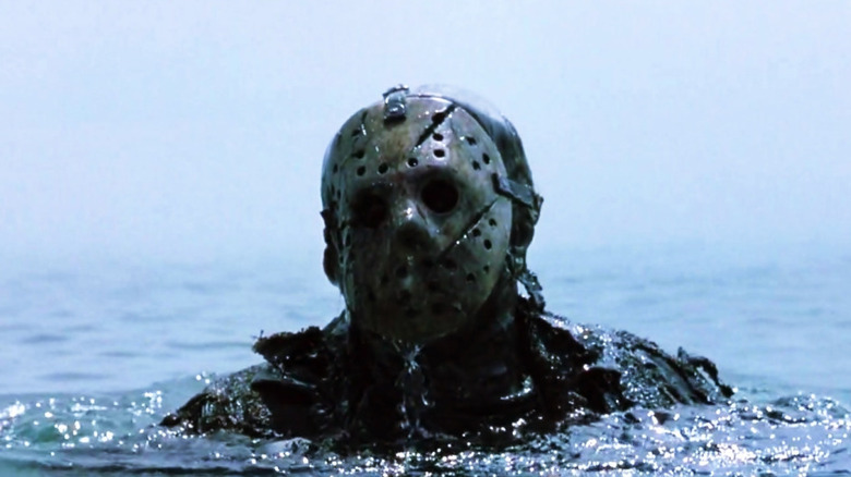Jason rising out of a lake