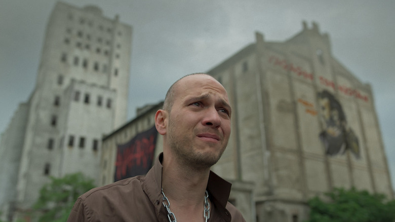 Oktay Uysal looking distraught outside
