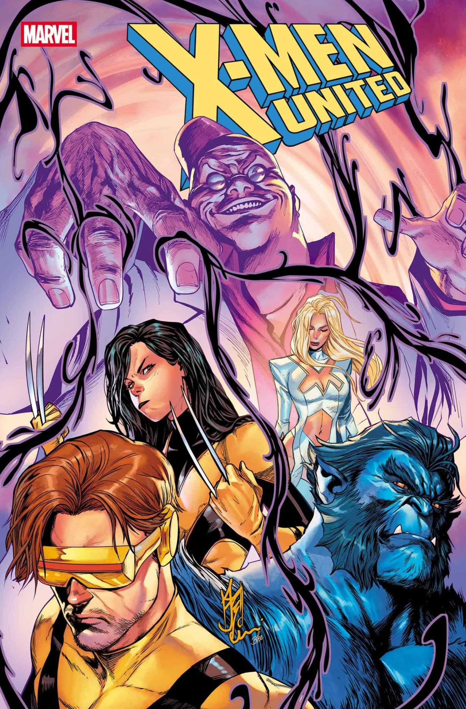 x-men united 5 cover showing the heroes vs shadow king