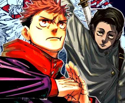 Yuji Itadori and Yuta Okkotsu from Jujutsu Kaisen