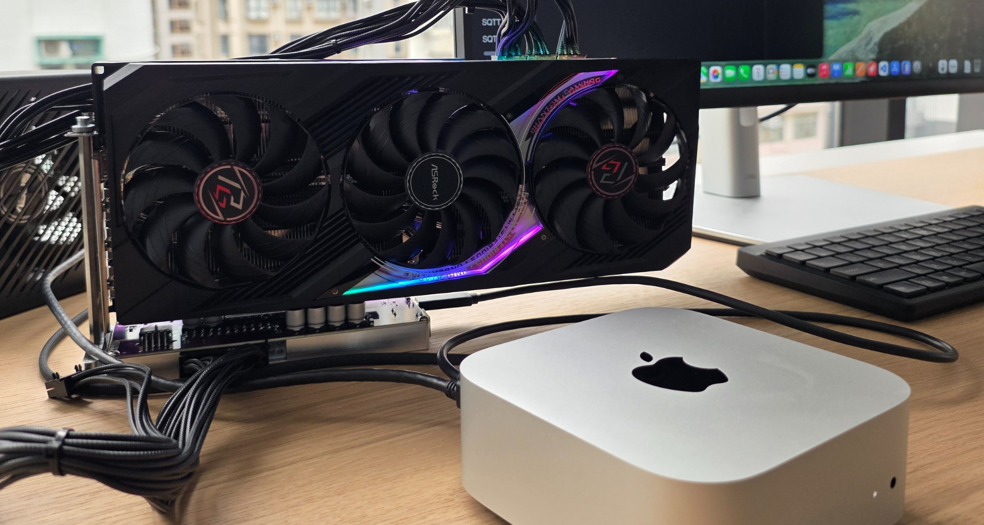 an Nvidia eGPU attached to a Mac