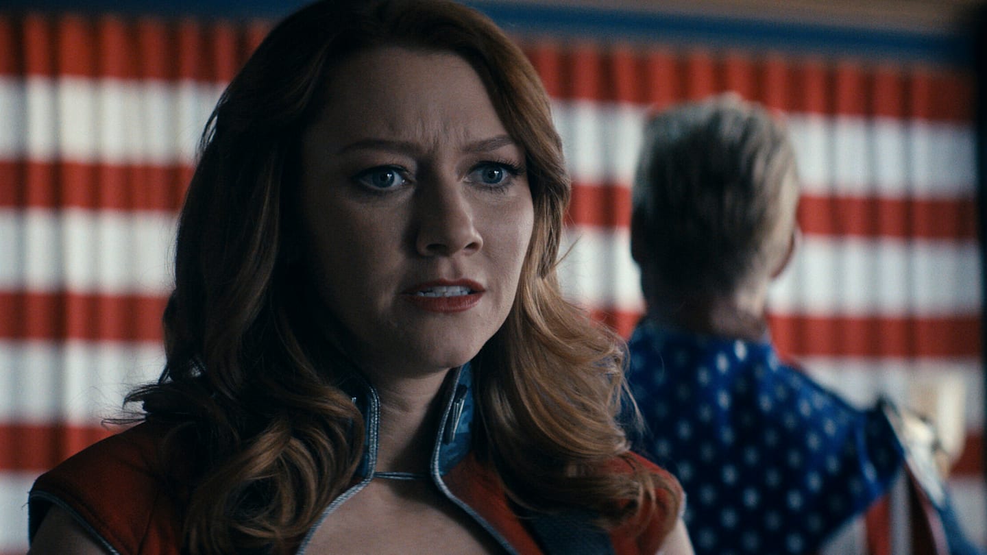 Valorie Curry (Firecracker), Antony Starr (Homelander)