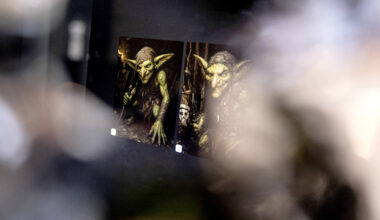 A computer screen displaying two AI-generated goblin images in the ChatGPT interface.