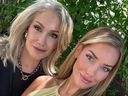 Golf influencer Paige Spiranac, right, and her mother, Annette.