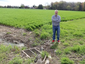 Flooding, farm field, Blenheim subdivision, drainage issue