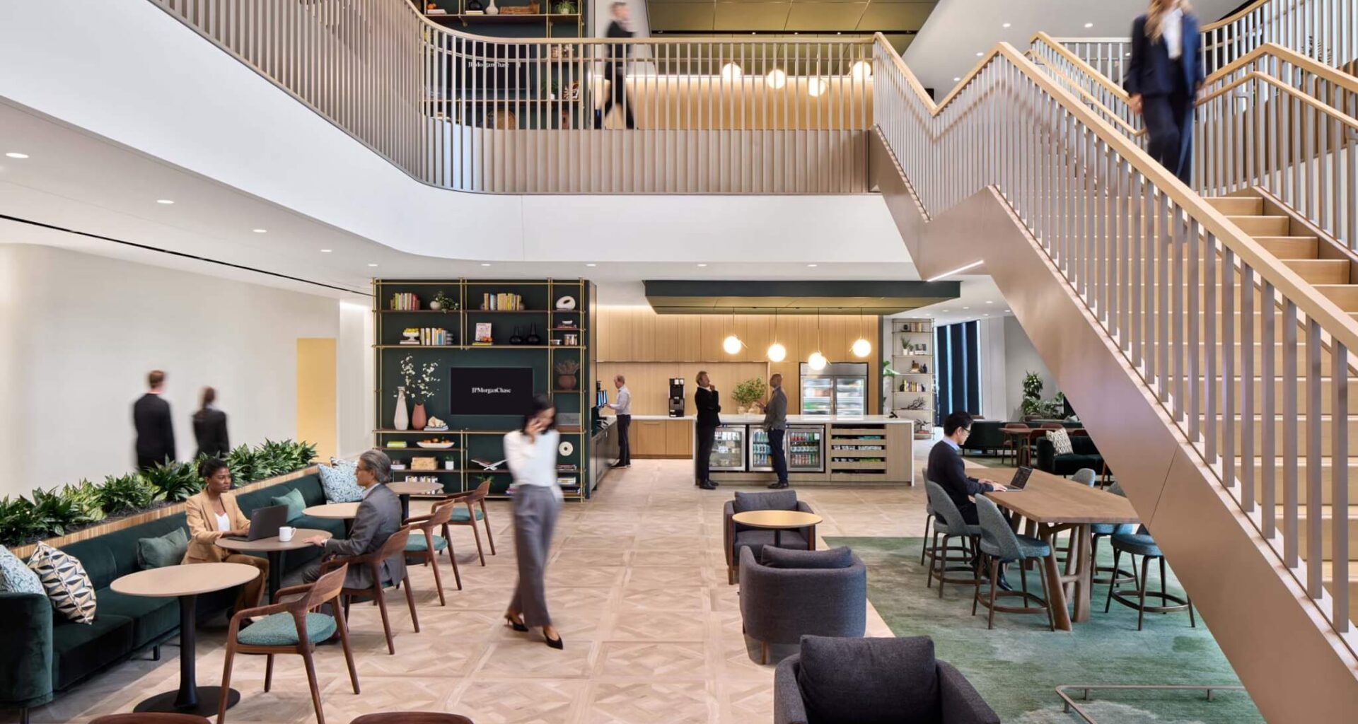 Workplaces are luring employees back with amenity-rich spaces