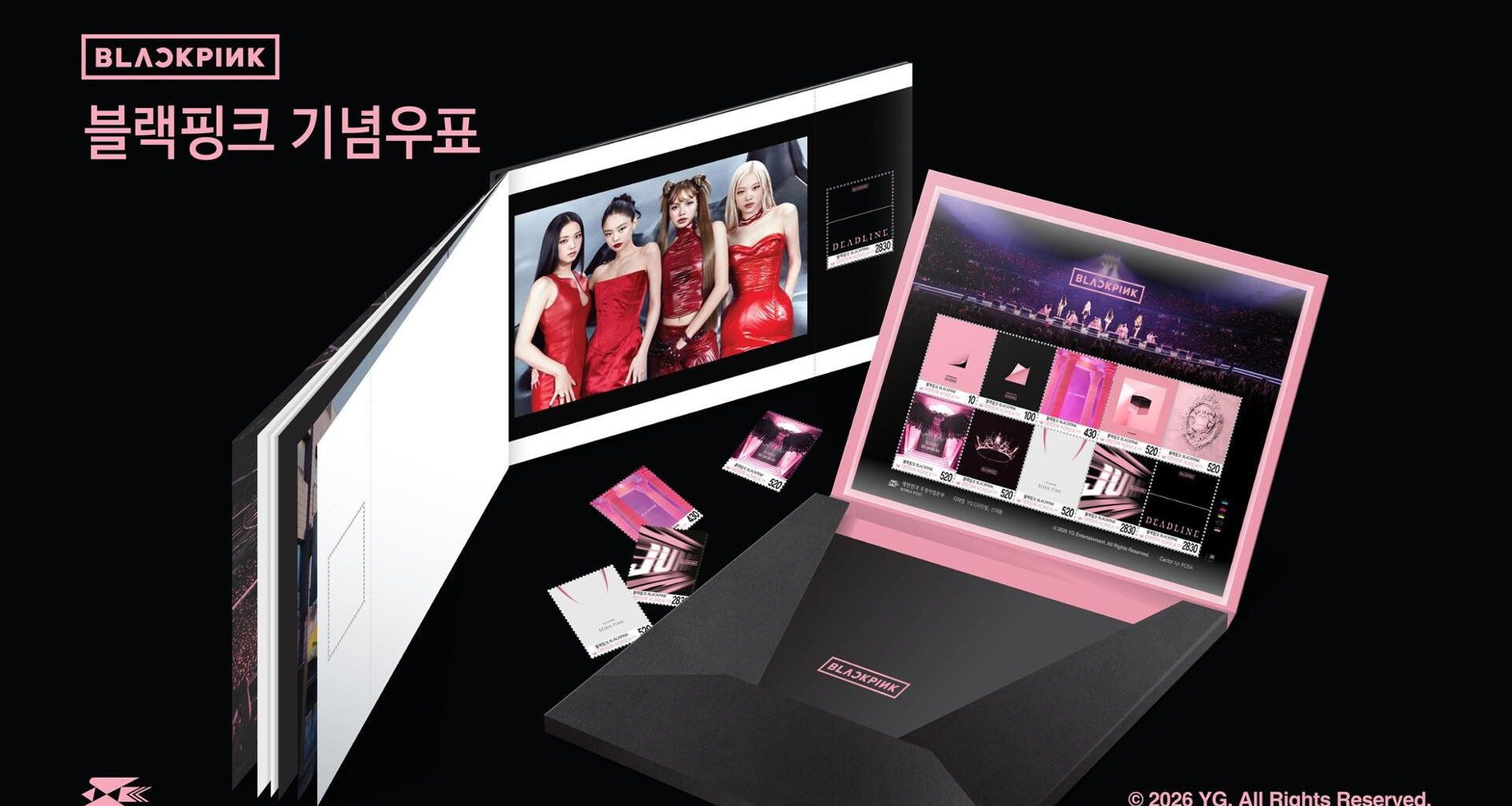 Commemorative BLACKPINK postage stamps / Courtesy of Korea Post