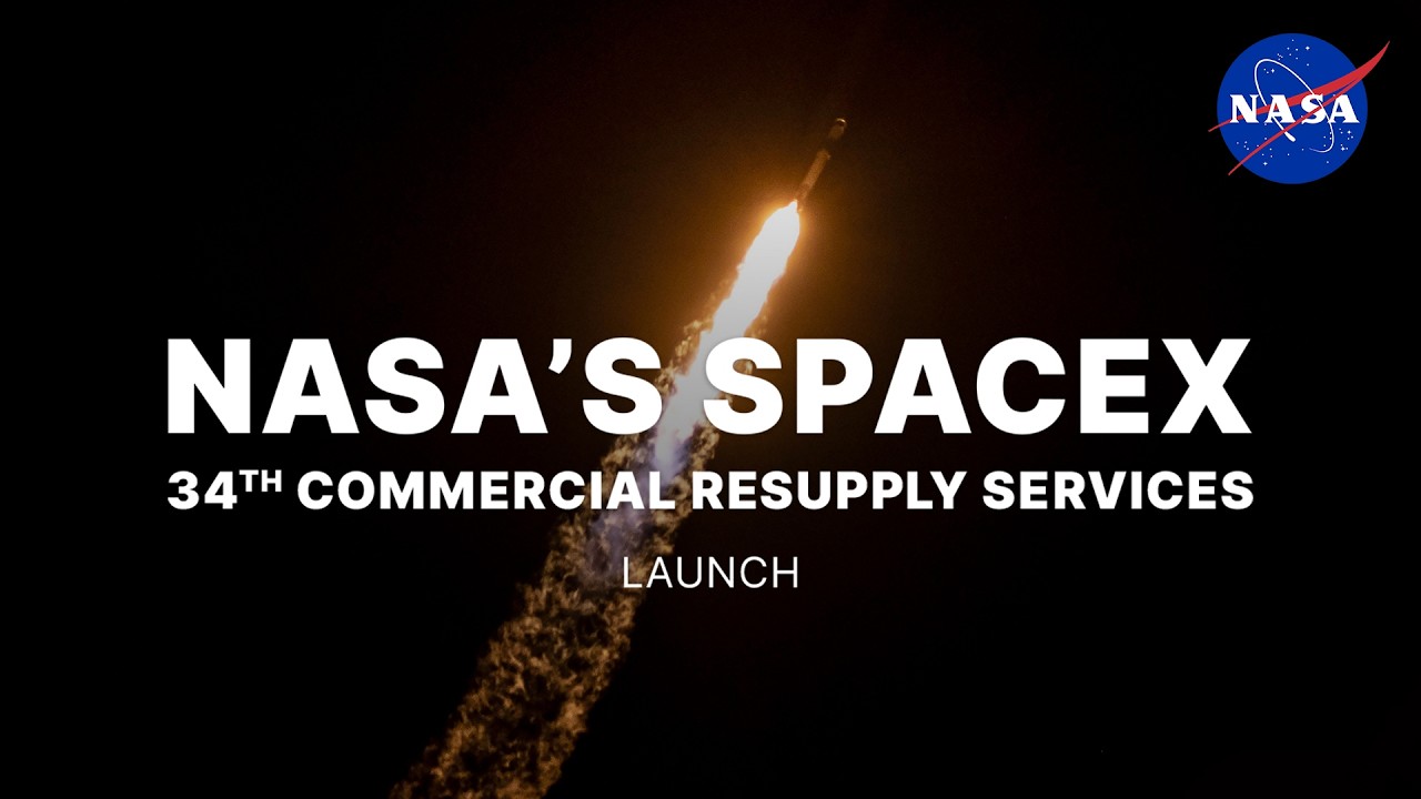 NASA's SpaceX 34th Commercial Resupply Services Launch - YouTube