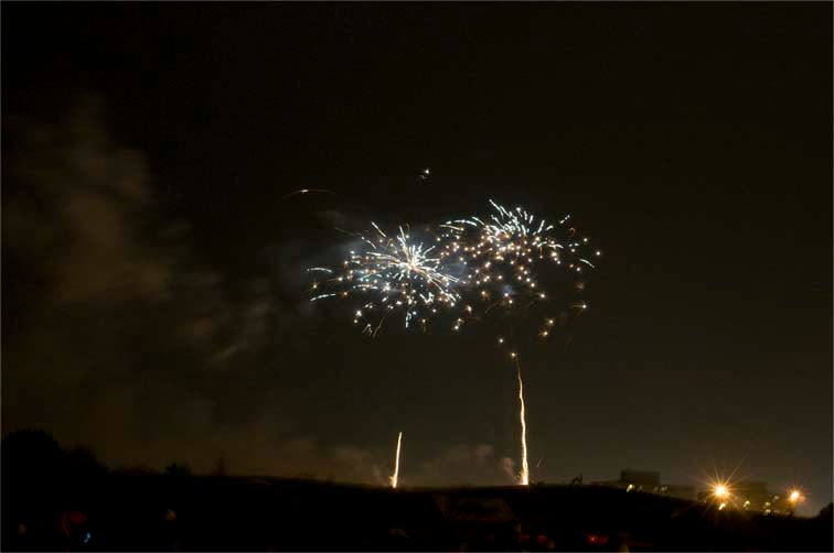 Fireworks in the sky