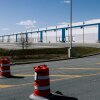A warehouse being converted into an immigration detention center with plans to hold 1,500 people, is seen in Williamsport, MD, on Monday, March 9, 2026.