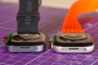 Huawei Watch Fit 4 Pro (left) vs the Watch Fit 5 Pro