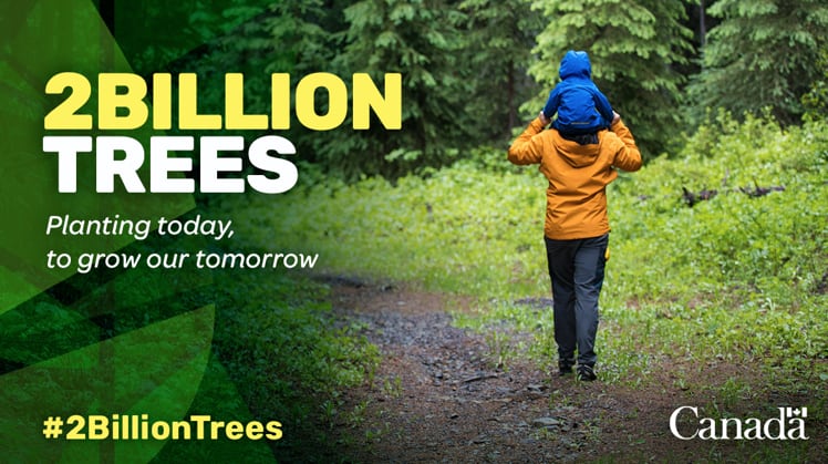 federal government ad for 2 Billion Tree Program