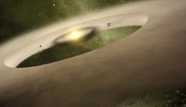 We know stellar flybys occur because we've seen them in other Solar Systems like this one. This illustration shows the dusty circumstellar disk surrounding the young protostar UX Tauri A, which is being perturbed by a passing star. We also know that our Solar System has experienced them, and will experience more in the future. What risk do they pose? Image Credit: NASA/JPL/Caltech