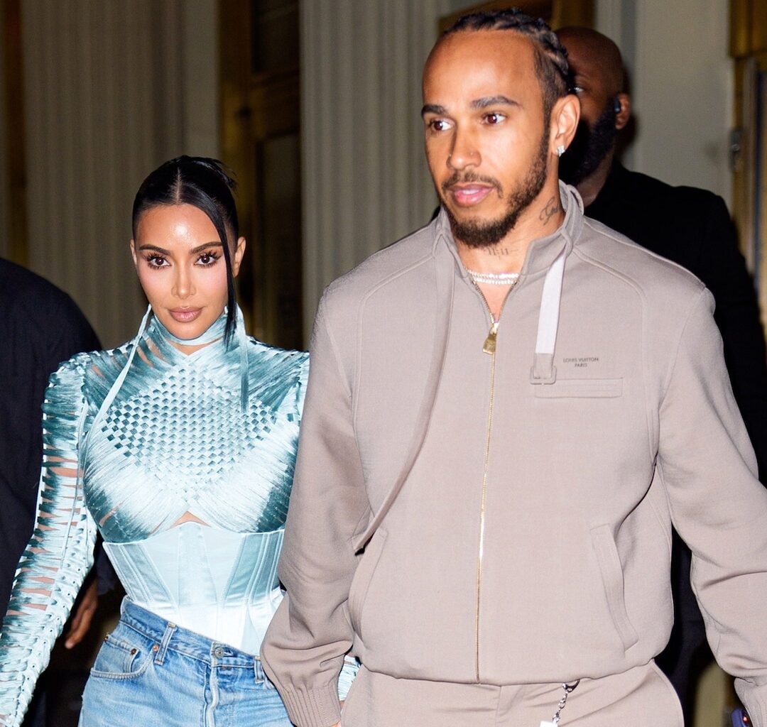 Kim Kardashian, Lewis Hamilton Hold Hands on Date Night