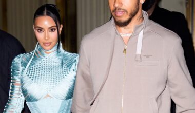 Kim Kardashian, Lewis Hamilton Hold Hands on Date Night