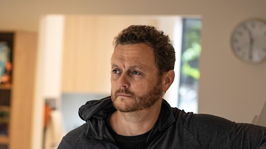 Tom Booth at home in Five Dock.